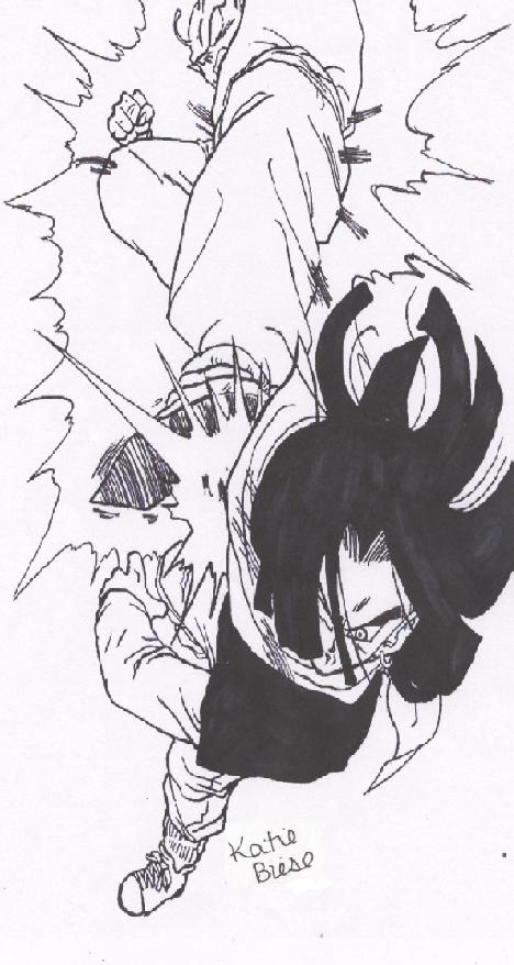 Piccolo And 17 (without Color)