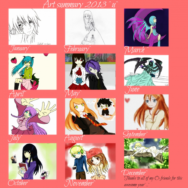 2013 Fan Art summary ^u^