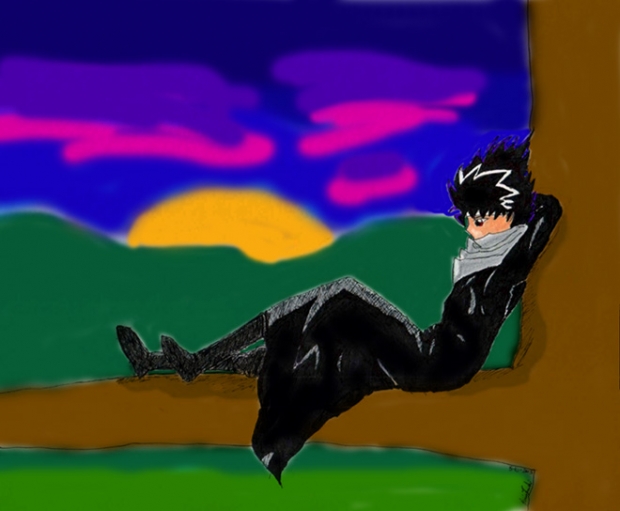 Hiei In A Tree