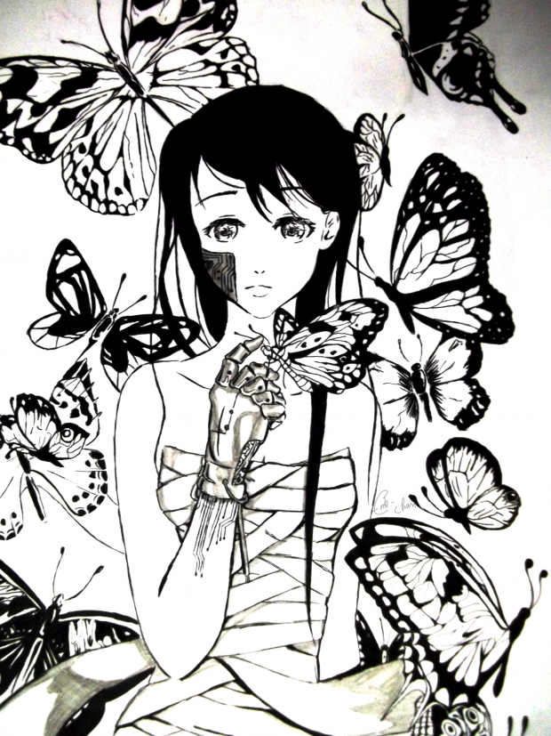 butterflies (robotic costume)