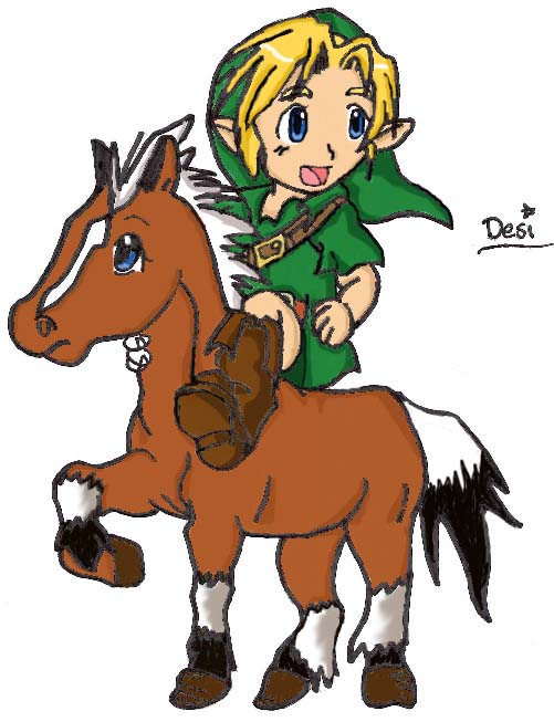 Link &amp; Epona ~colored~