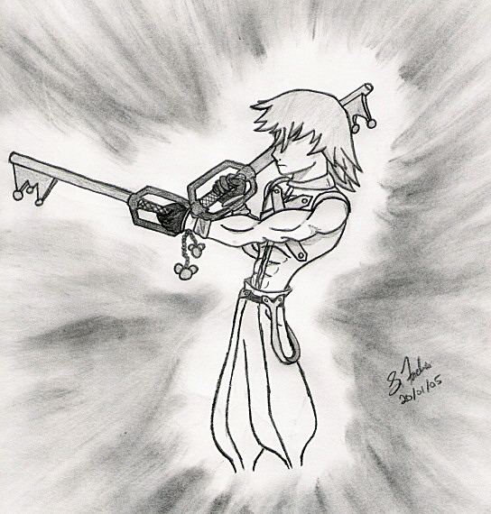 Riku With Twin Keyblades