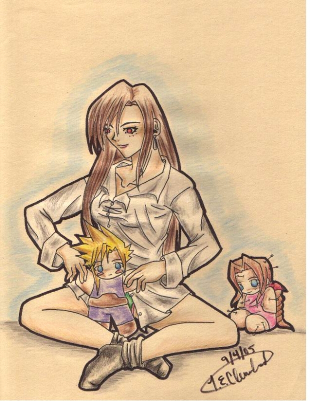 Tifa Plays With Dolls