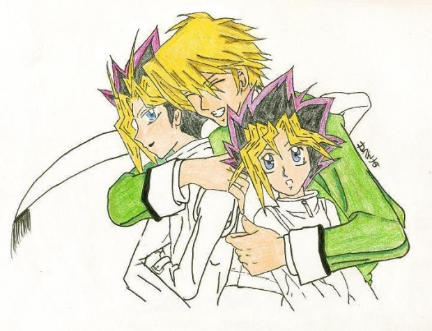 Jou, Yami And Yugi