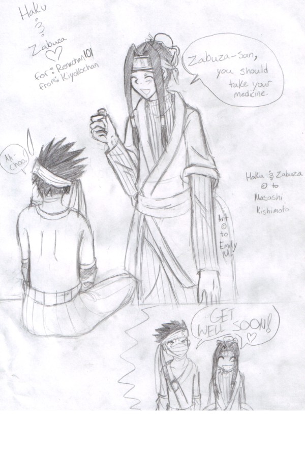 Haku And Zabuza-get Well Soon