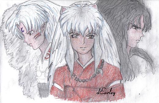 Inuyasha,sessy And Naraku