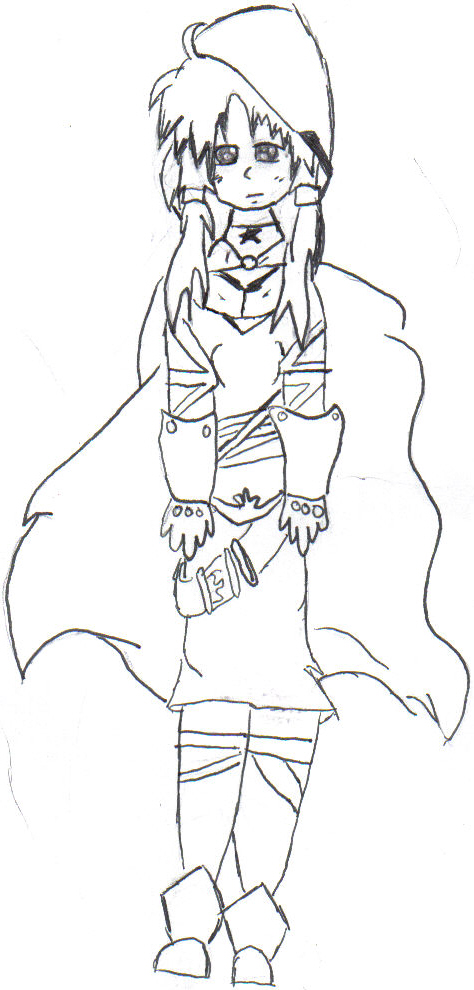 My Kingdom Hearts Oc-matsuko*b/w*