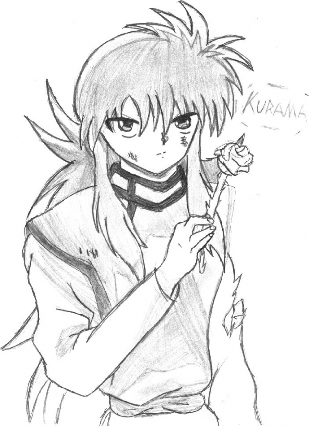 I Drew Kurama..............again!^^