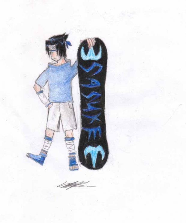 Sasuke W/ Snowboard