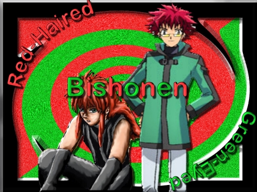 Red-haired Green-eyed Bishonen