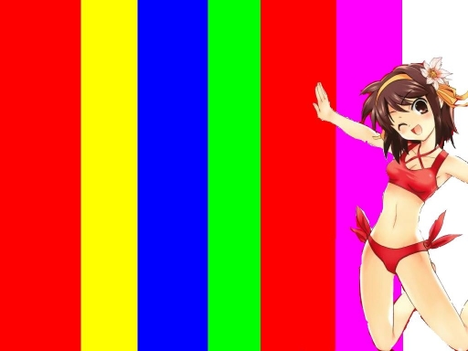 Haruhi Jumping In Joy