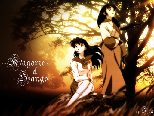 Kagome With Sango