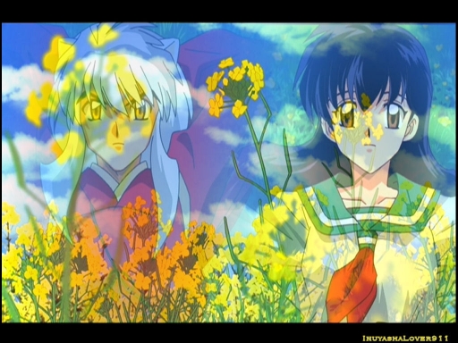 Inuyasha And Kagome Flowers