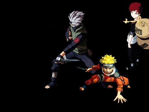 Naruto, Gaara, Kakashi