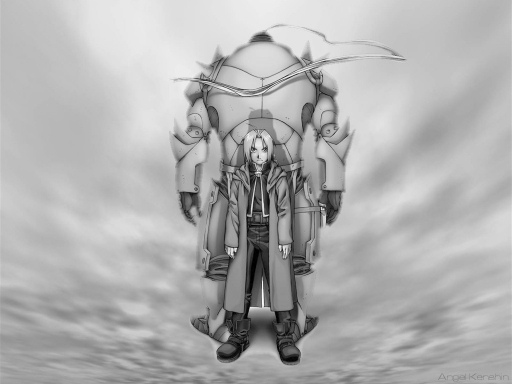 The Elric Brothers (grayscale)