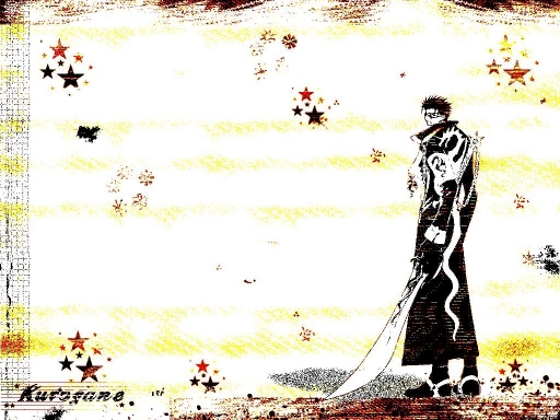 Kurogane In Black With Stars