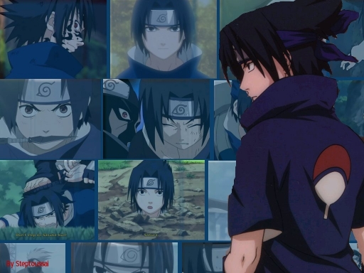 Collage of Sasuke