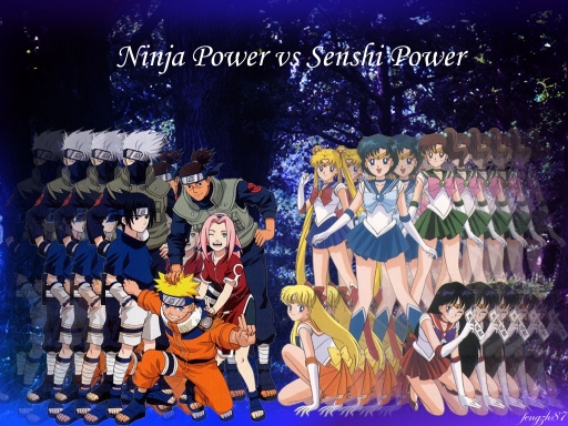 Naruto Team And Sailor Moon Te