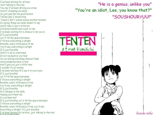 Tenten Song Lyrics