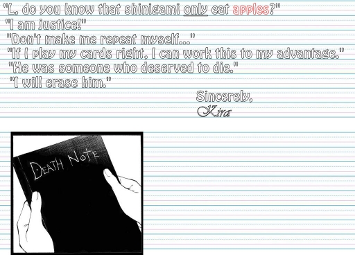 Death Note Writing