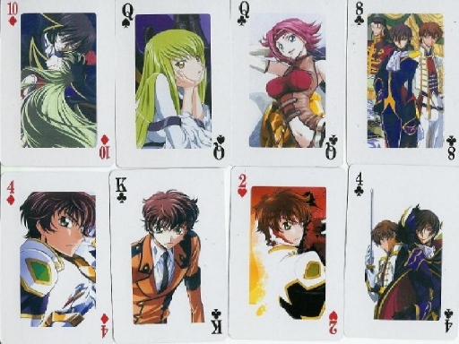 Cude Geass Playing Cards