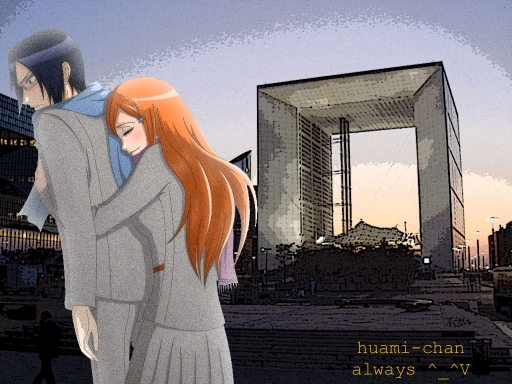 Uryuu x Inoue hugs*