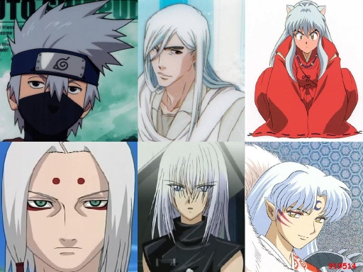 charectors with white hair