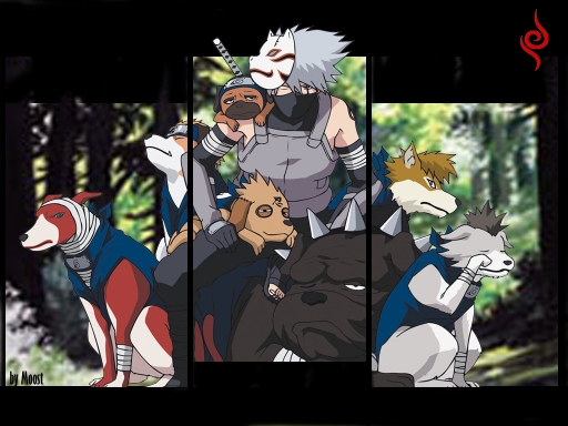 Kakashi anbu & 7 dogs