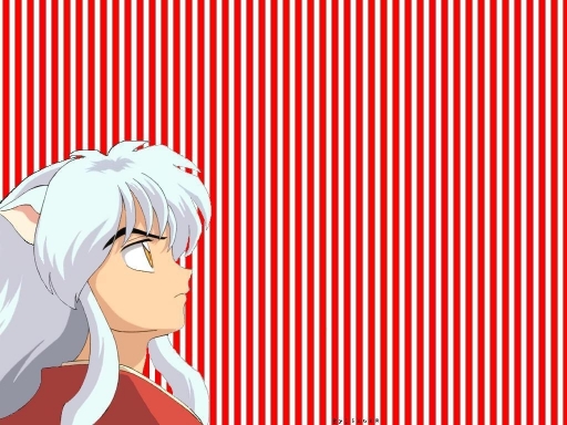 inuyasha red and white stripes