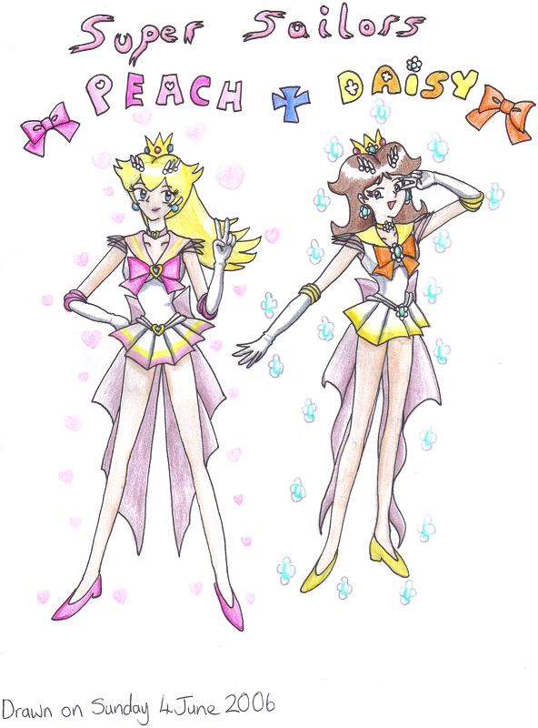 Super Sailors Peach And Daisy