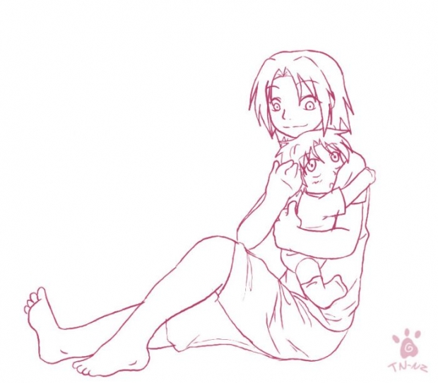 Mommy Loves Me -lineart-